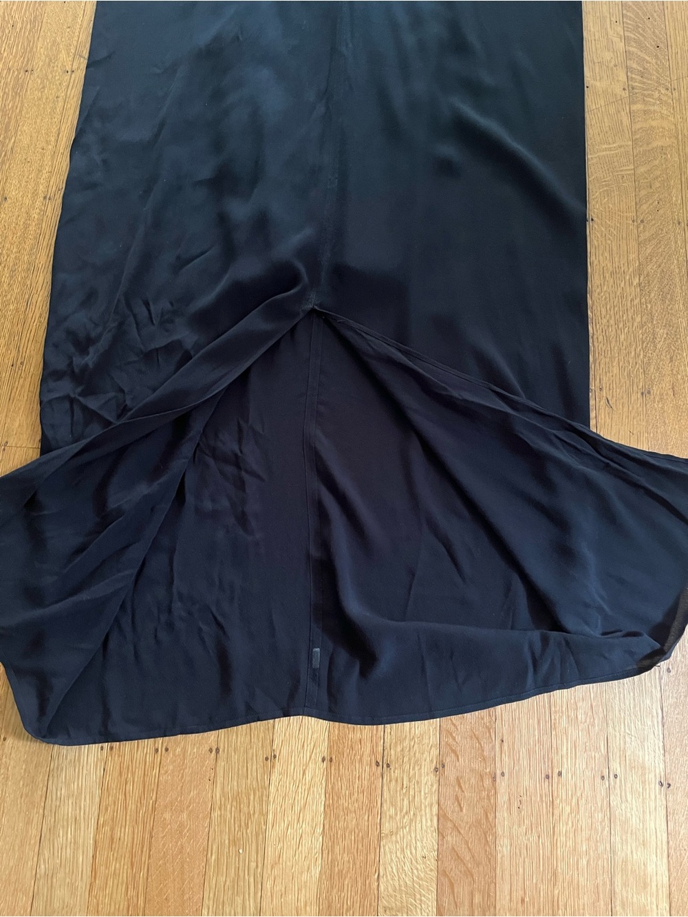 Helmut Lang Black V‑Neck Relaxed Maxi Dress - Picture 6 of 11